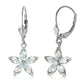 Flora Gem Aquamarine Earrings