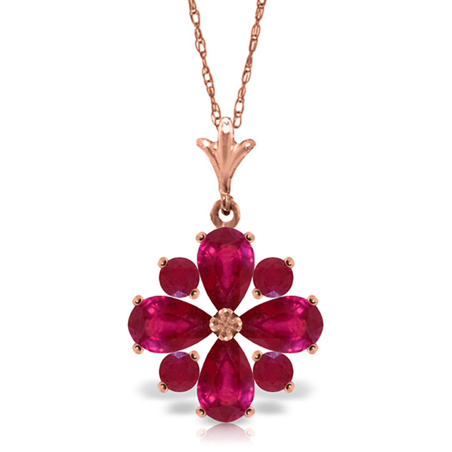 Serene Sparkle Ruby Necklace