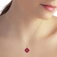 Serene Sparkle Ruby Necklace