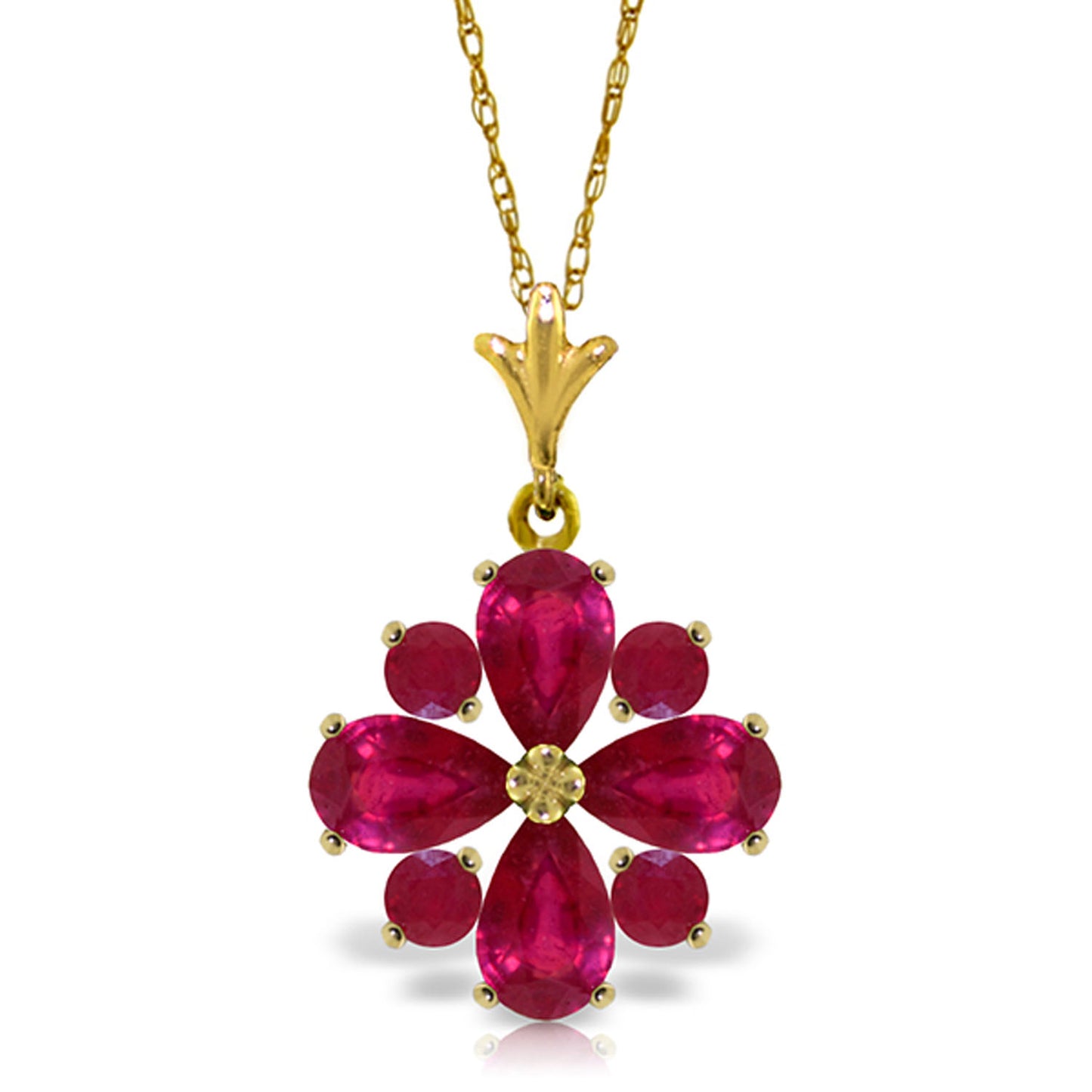 Serene Sparkle Ruby Necklace