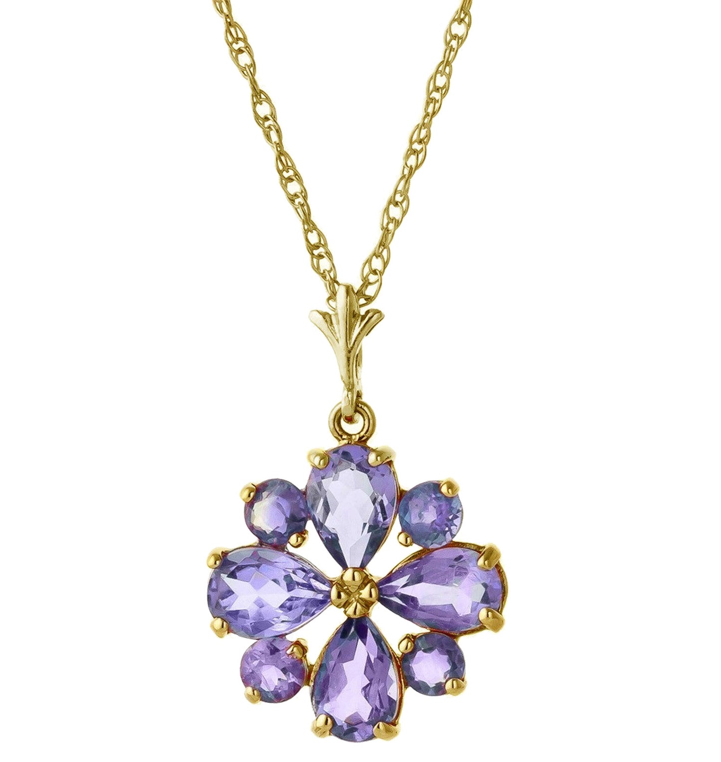 Serene Sparkle Tanzanite Necklace