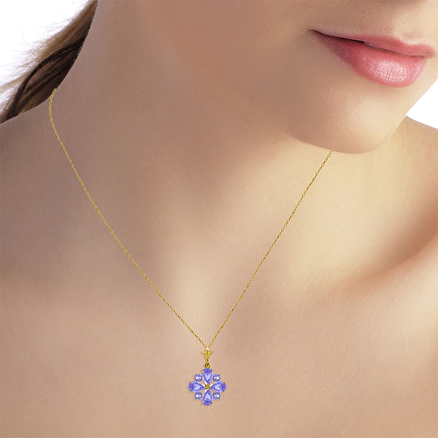 Serene Sparkle Tanzanite Necklace