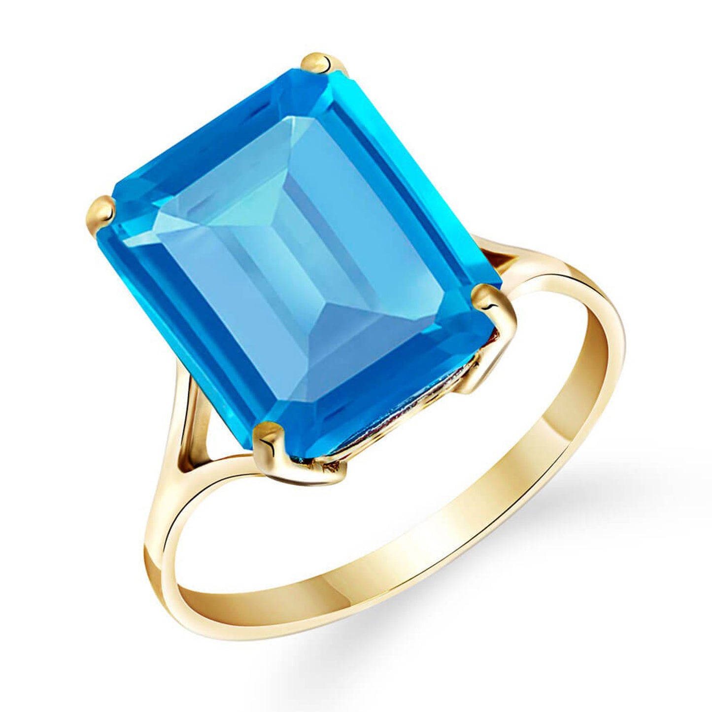 Essential Facet Blue Topaz Ring