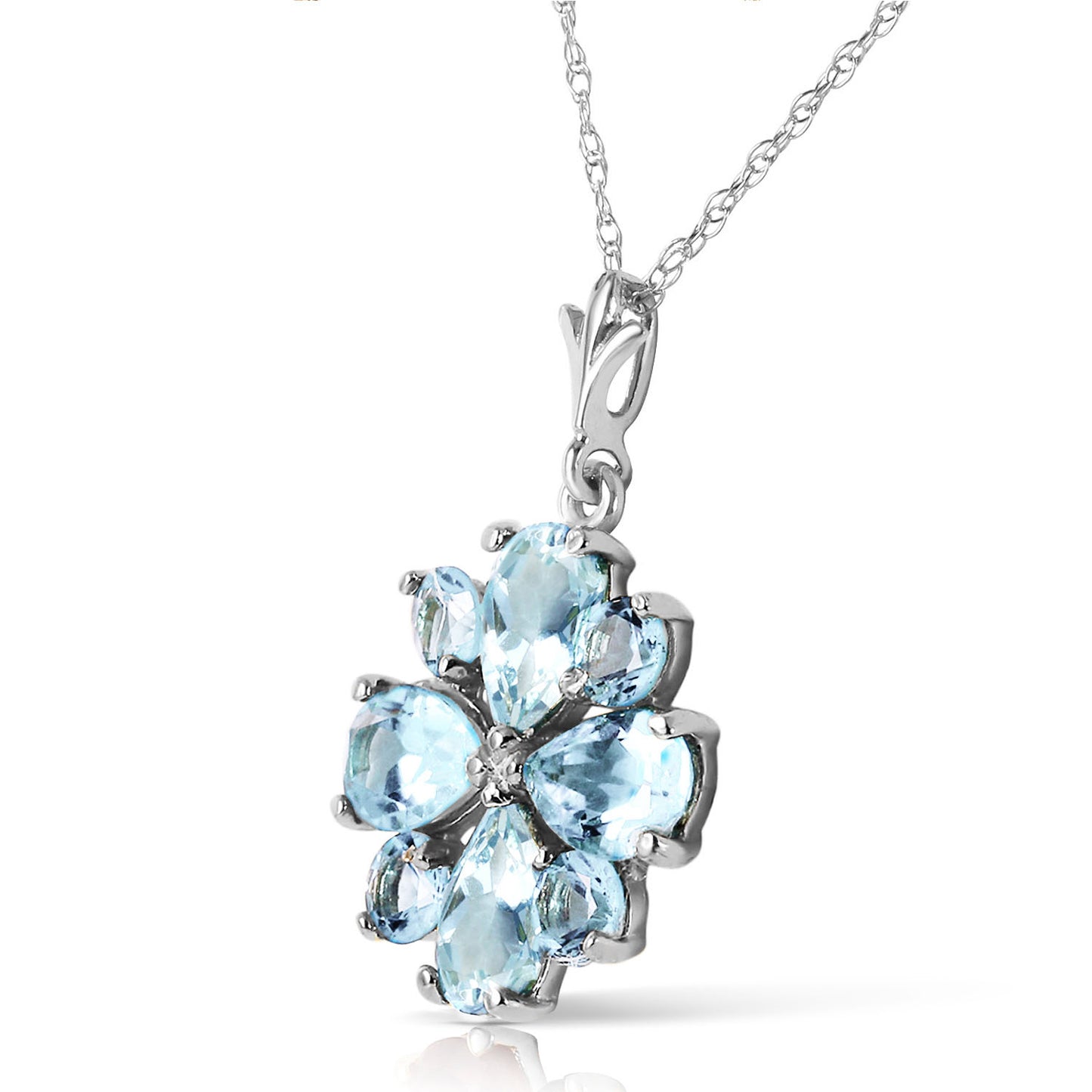 Serene Sparkle Aquamarine Necklace