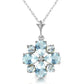 Serene Sparkle Aquamarine Necklace