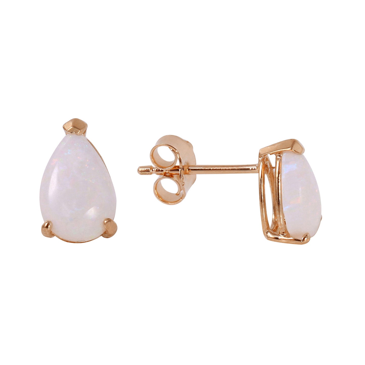 Gleaming Pear Opal Earrings