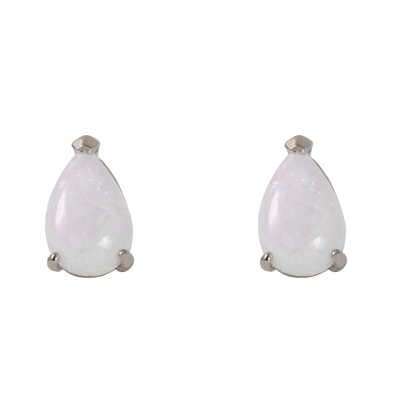 Gleaming Pear Opal Earrings