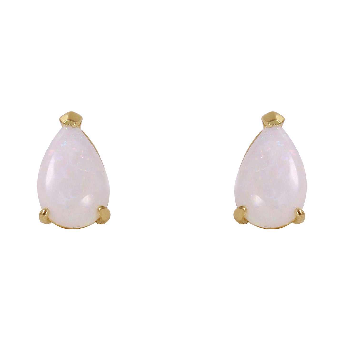 Gleaming Pear Opal Earrings