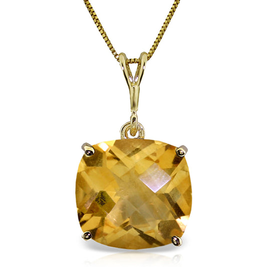 Glowing Halo Citrine Necklace