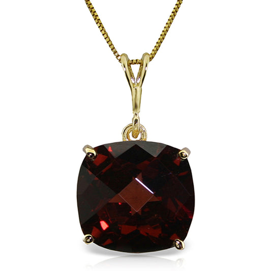 Glowing Halo Garnet Necklace