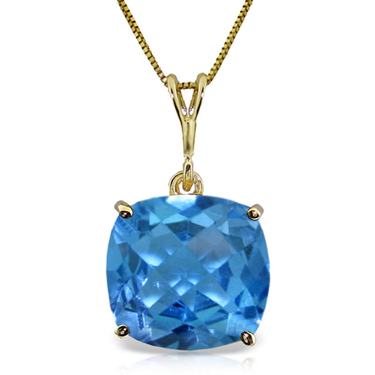 Glowing Halo Blue Topaz Neckalce