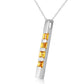 Gemline Gleam Citrine Necklace