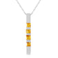 Gemline Gleam Citrine Necklace