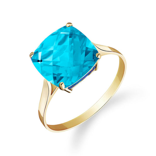 Elegant Spark Blue Topaz Ring