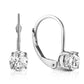 Zen Solitaire Diamond Earrings