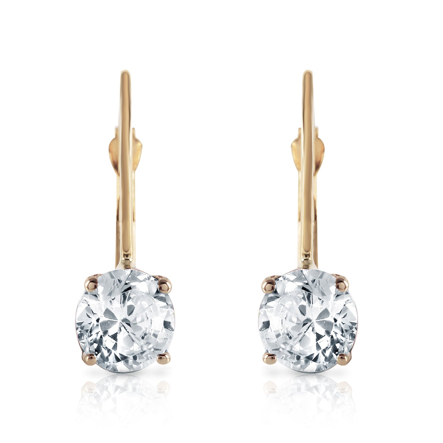 Zen Solitaire Diamond Earrings