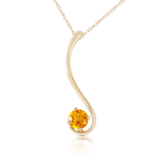 0.55 Carat 14K Solid Gold Dreaming Of You Citrine Necklace