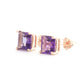 Soulful Edge Amethyst Earrings