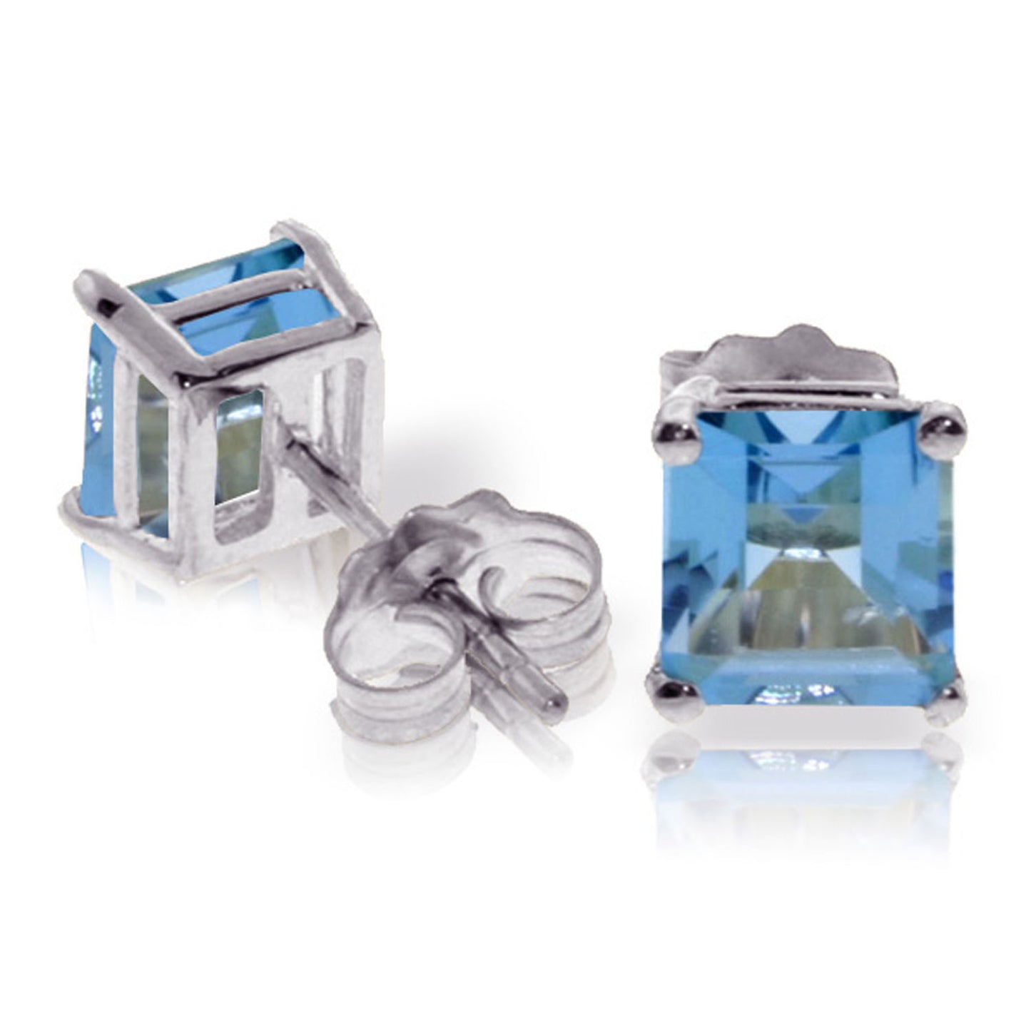 Soulful Edge Blue Topaz Earrings