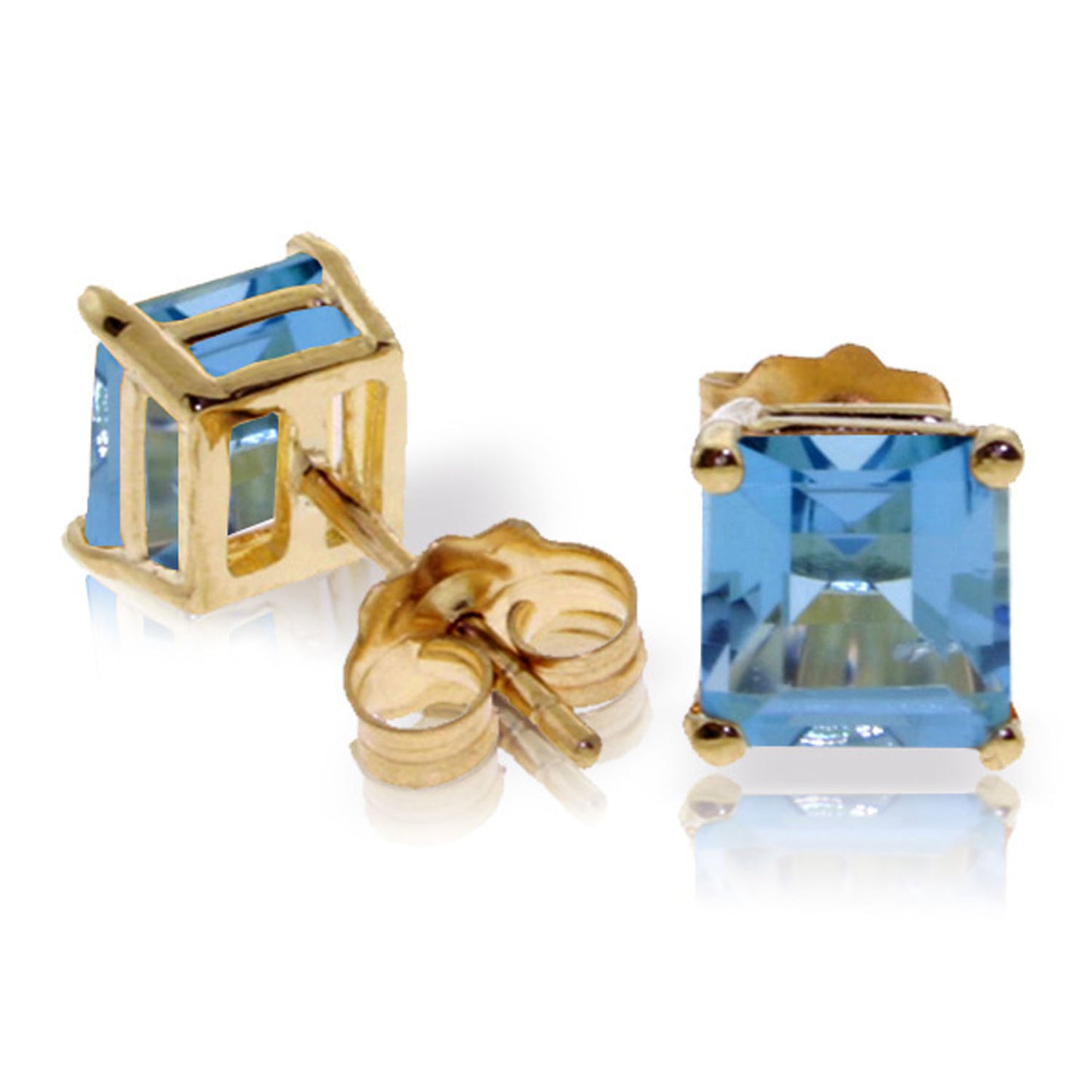 Soulful Edge Blue Topaz Earrings