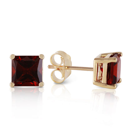 Soulful Edge Garnet Earrings