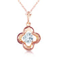 Bloomstone Blossom Aquamarine Necklace