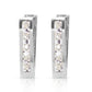 Huggie Haven White Topaz Earrings