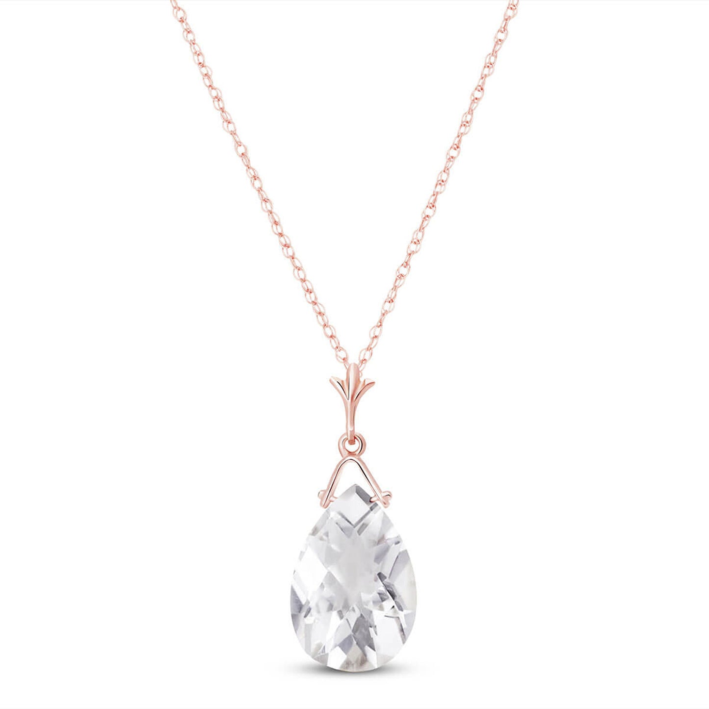 Ethereal Grace White Topaz Necklace