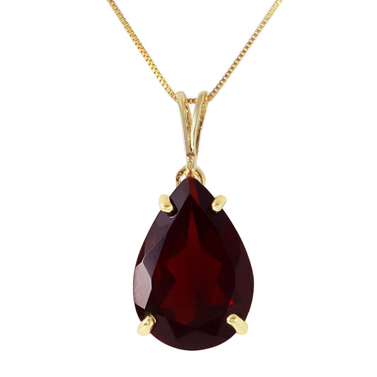 Graceful Pears Garnet Necklace