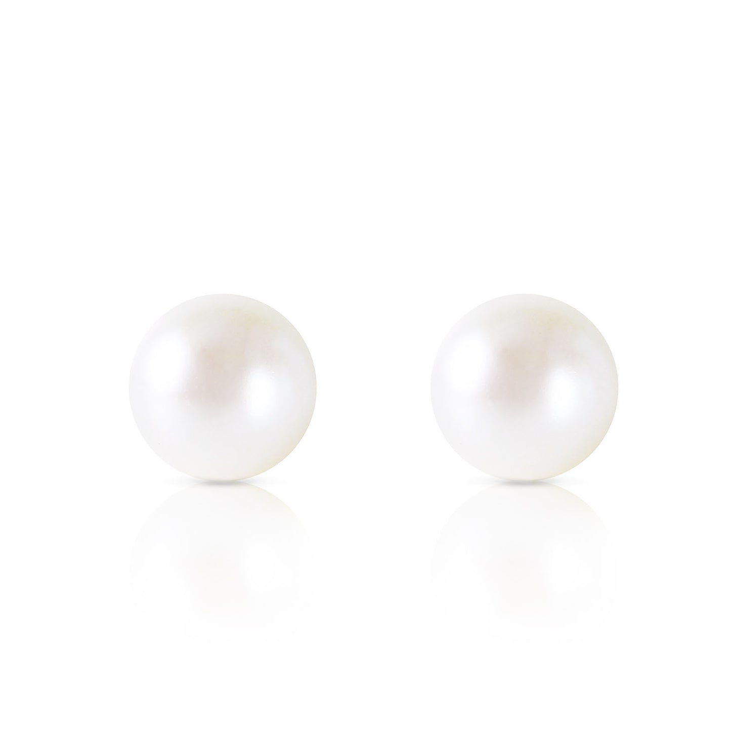 4 Carat 14k Solid Gold Pure Pearl Stud Earrings