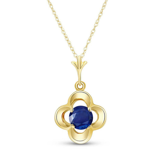 0.55 Carat 14k Solid Gold Bloomstone Blossom Sapphire Necklace