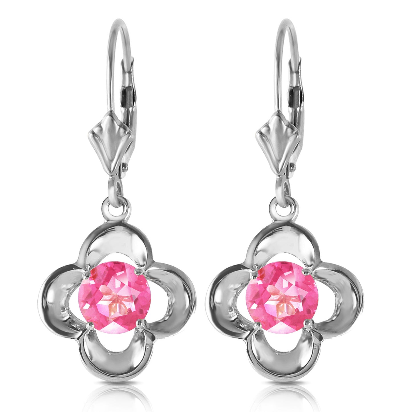 Bloomstone Blossom Pink Topaz Earrings