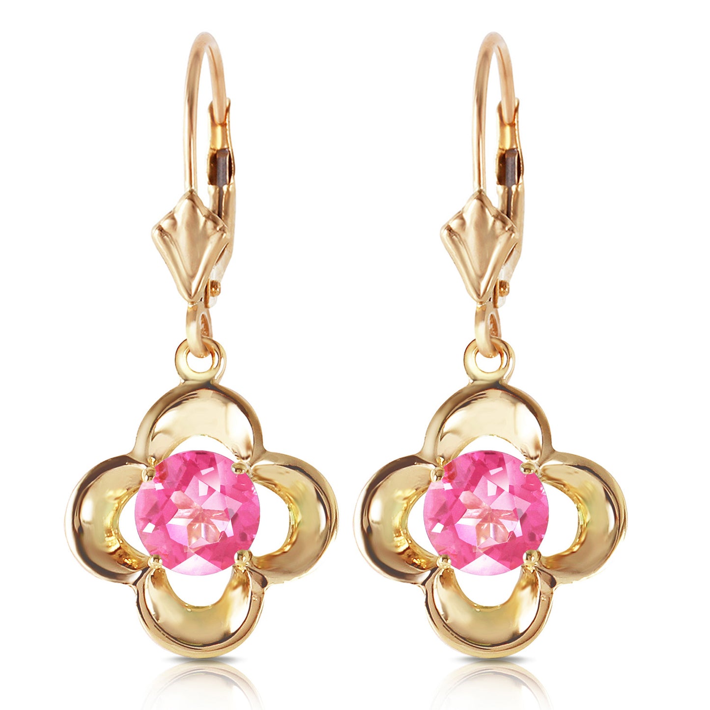 Bloomstone Blossom Pink Topaz Earrings