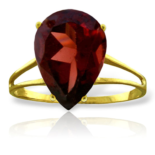 5 Carat 14K Solid Gold Nearly Not Bare Garnet Ring