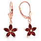 Flora Gem Garnet Earrings