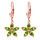 Flora Gem Peridot Earrings