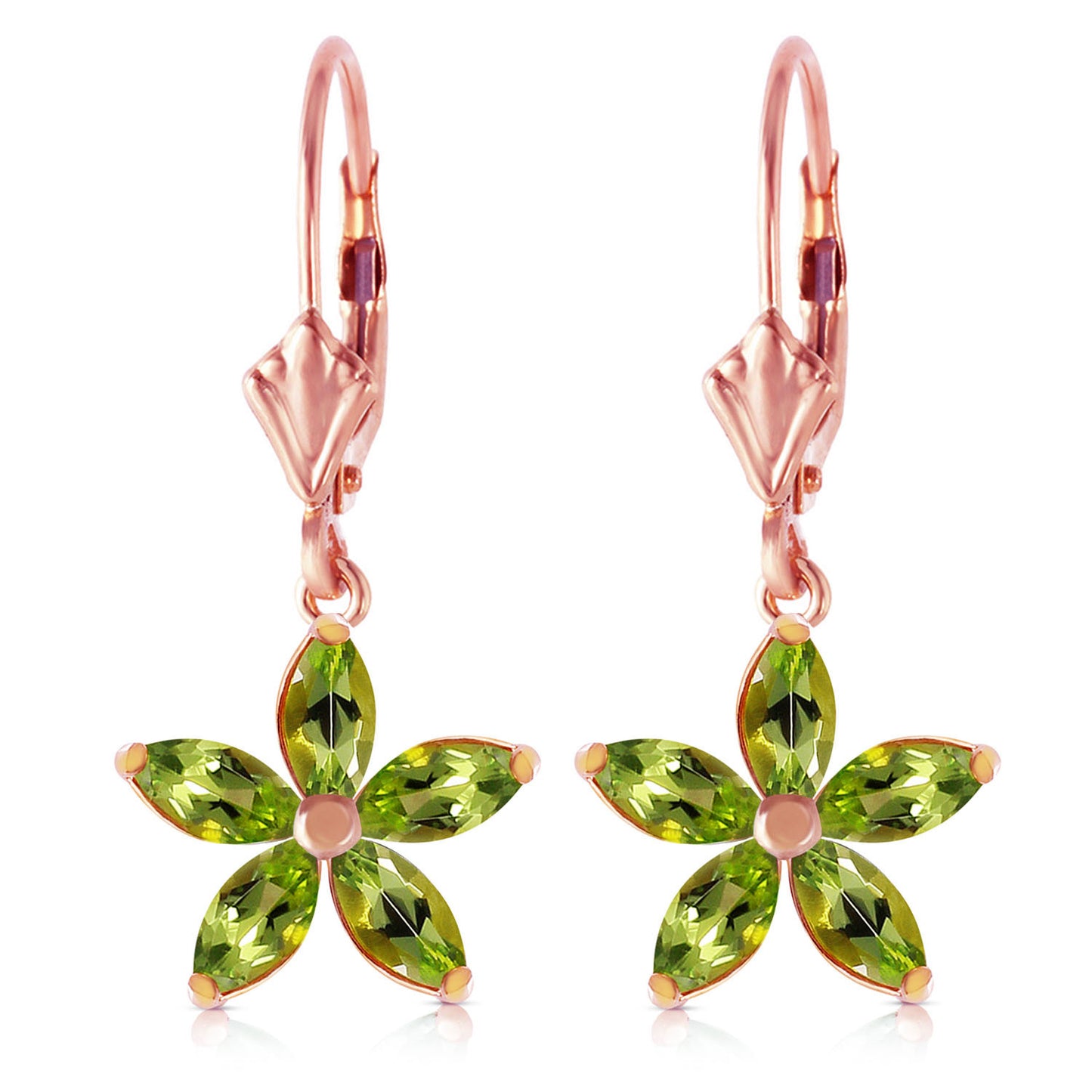 Flora Gem Peridot Earrings