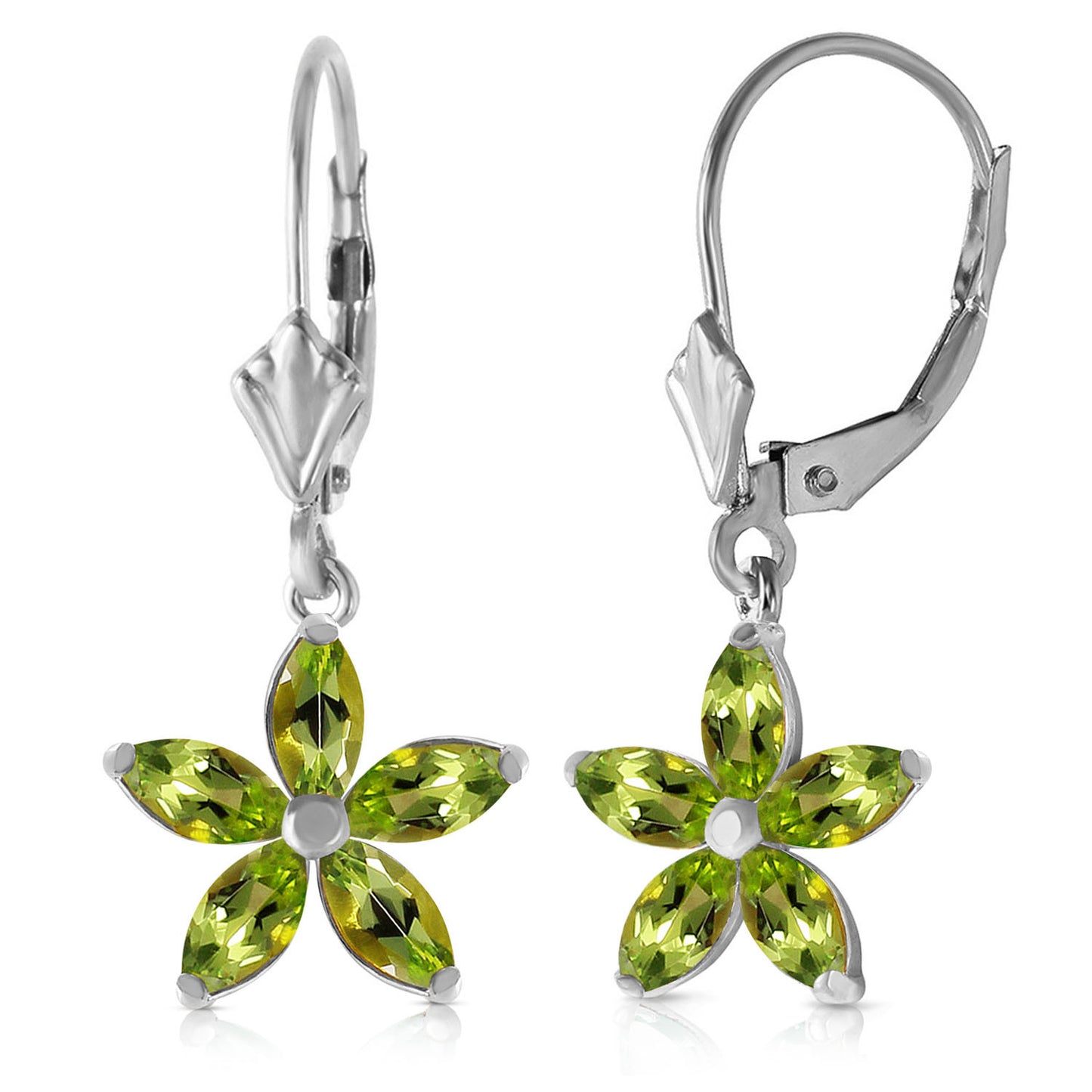 Flora Gem Peridot Earrings