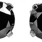 2 Carat 14k Solid Gold Stud Luminous Orb Black Diamond Earrings