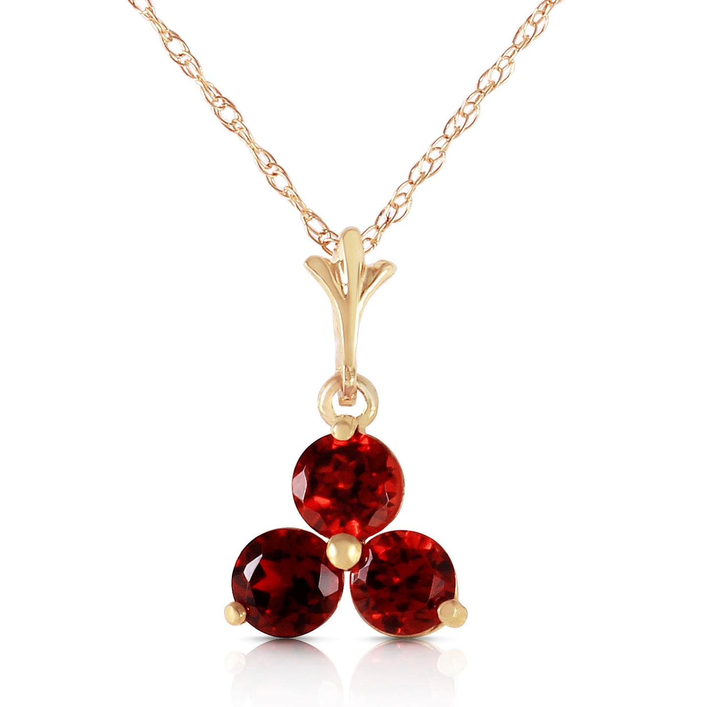 Trinity Gems Garnet Necklace