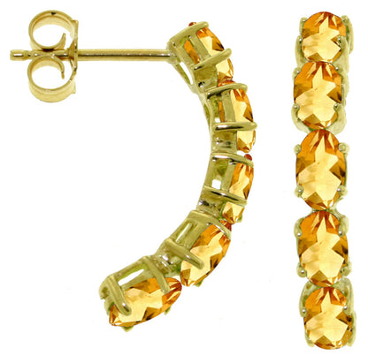 Brilliant Curve Citrine Earrings