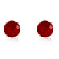 3.5 Carat 14k Solid Gold Stud Luminous Orb Ruby Earrings