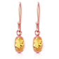 Swaying Silhouette Citrine Earrings