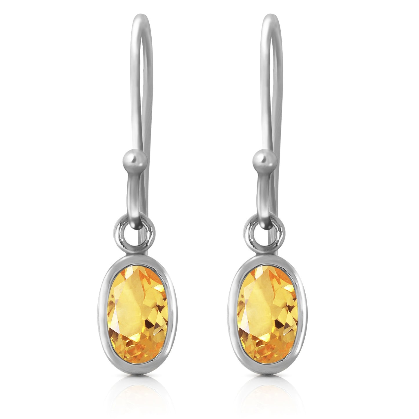 Swaying Silhouette Citrine Earrings