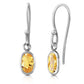 Swaying Silhouette Citrine Earrings