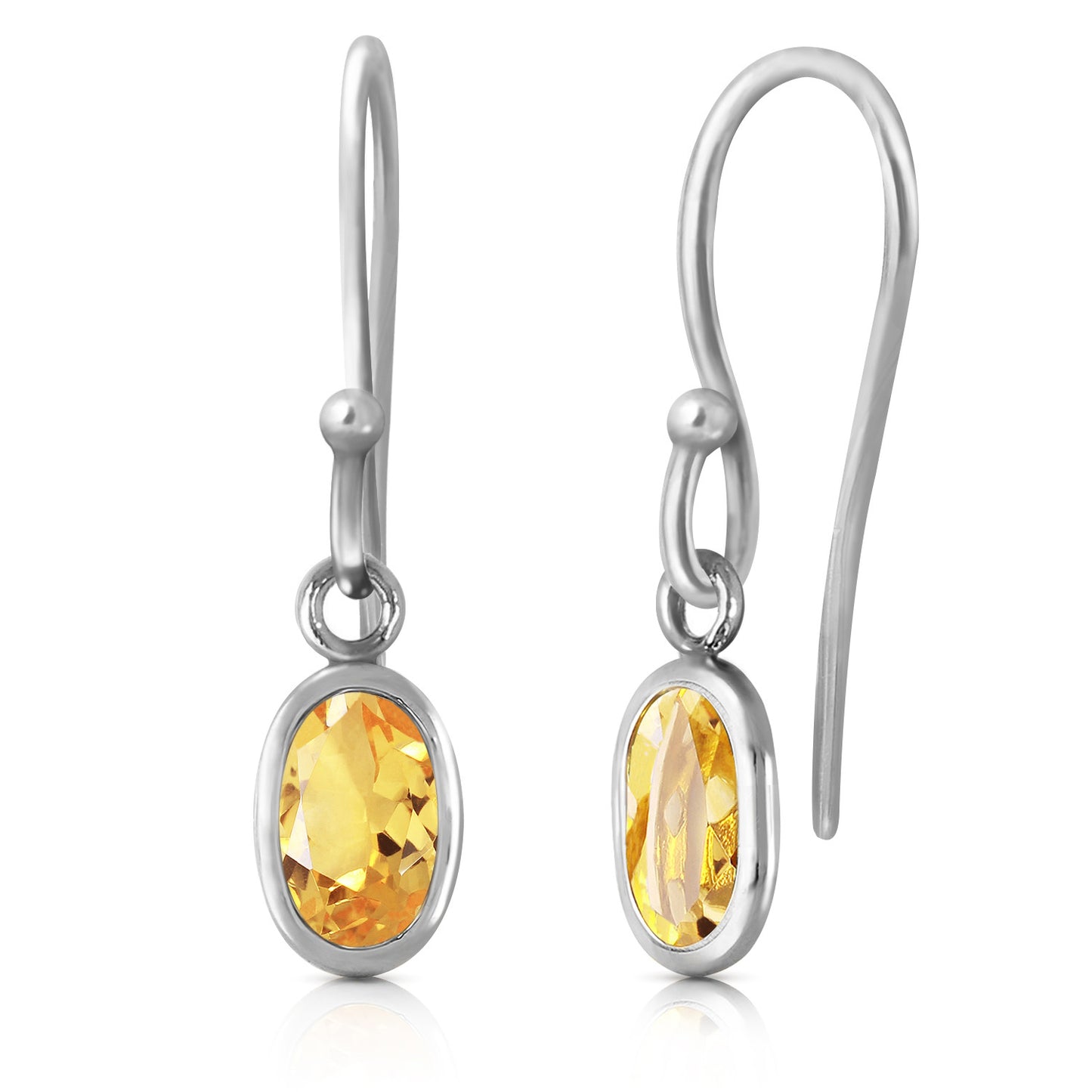 Swaying Silhouette Citrine Earrings