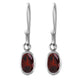 Swaying Silhouette Garnet Earrings