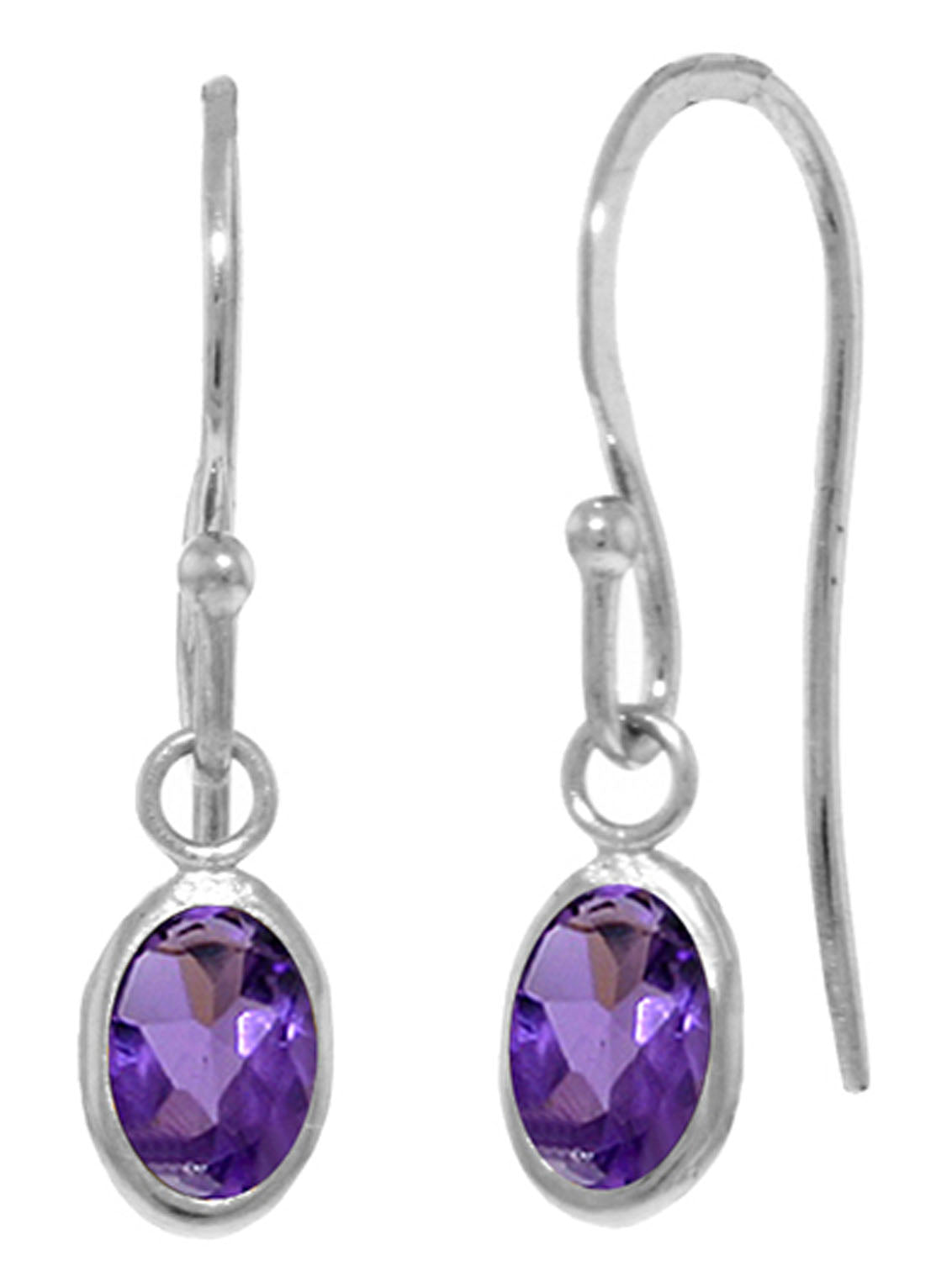 Swaying Silhouette Amethyst Earrings