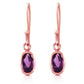 Swaying Silhouette Amethyst Earrings