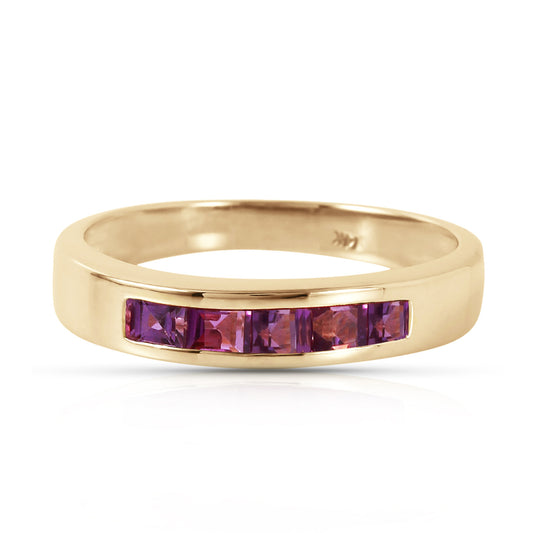 0.6 Carat 14K Solid Gold Bliss Is Found Here Amethyst Ring